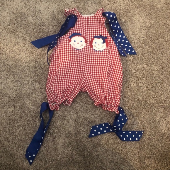 SHORTS ROMPER WITH BOWS - Picture 1 of 5